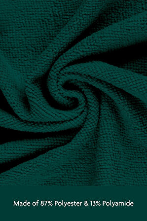 Çok Amaçlı Rulo Mikrofiber Temizlik Bezi 30x30 75 Yapraklı Koyu Yeşil