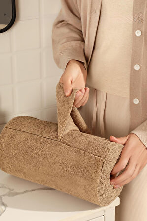 Çok Amaçlı Rulo Mikrofiber Temizlik Bezi 30x30 75 Yapraklı Kahverengi