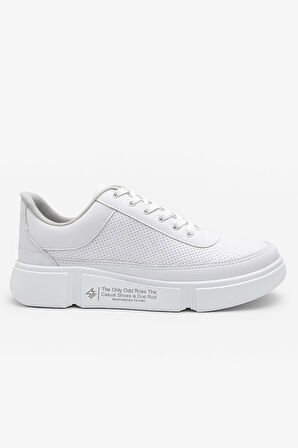 Günlük Erkek Spor Ayakkabı Bağcıklı Dikiş Detaylı Hafif Kalın Yüksek Taban Sneaker MC06