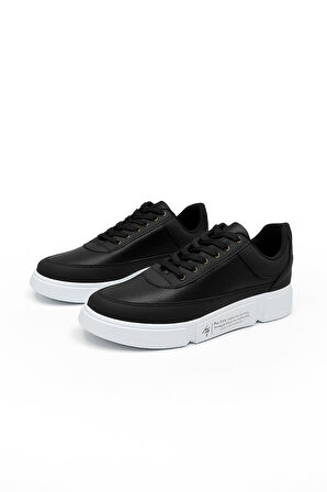 Günlük Erkek Spor Ayakkabı Bağcıklı Dikiş Detaylı Hafif Kalın Yüksek Taban Sneaker MC06