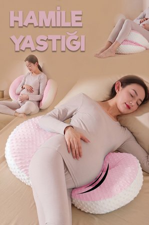 Ortopedik Hamile Uyku Ve Destek Yastığı - Çok Fonksiyonlu Ayarlanabilir Anne Bebek Emzirme Yastığı