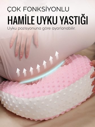 Ortopedik Hamile Uyku Ve Destek Yastığı - Çok Fonksiyonlu Ayarlanabilir Anne Bebek Emzirme Yastığı