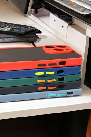 iPhone 15 Pro Uyumlu Kamera Korumalı Buzlu Şeffaf Lüx Telefon Kılıfı