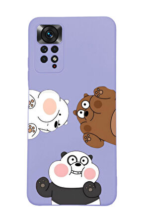 Xiaomi Redmi Note 11 Uyumlu Uyumlu Cute Animals Desenli Premium Silikonlu Lansman Telefon Kılıfı
