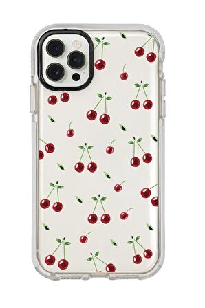 iPhone 12 Pro Uyumlu Kiraz Candy Bumper Silikonlu Telefon Kılıfı