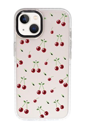 iPhone 13 Uyumlu Kiraz Candy Bumper Silikonlu Telefon Kılıfı