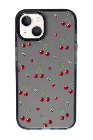 iPhone 13 Uyumlu Kiraz Candy Bumper Silikonlu Telefon Kılıfı