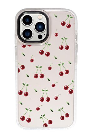 iPhone 13 Pro Max Uyumlu Kiraz Candy Bumper Silikonlu Telefon Kılıfı