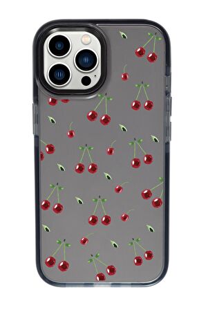 iPhone 13 Pro Max Uyumlu Kiraz Candy Bumper Silikonlu Telefon Kılıfı