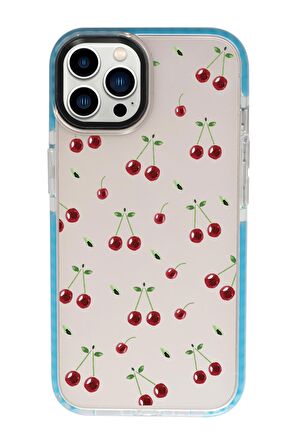 iPhone 13 Pro Max Uyumlu Kiraz Candy Bumper Silikonlu Telefon Kılıfı
