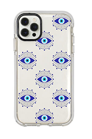 iPhone 12 Pro Uyumlu Mystic Aura Desenli Candy Bumper Silikonlu Telefon Kılıfı