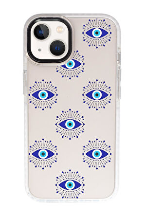 iPhone 13 Uyumlu Mystic Aura Desenli Candy Bumper Silikonlu Telefon Kılıfı