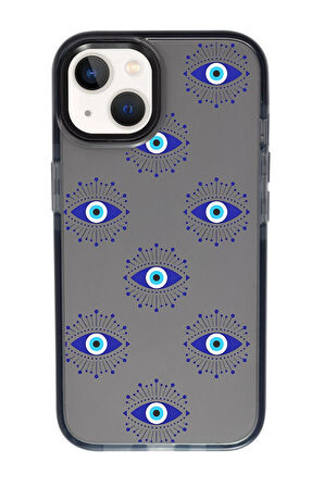 iPhone 13 Uyumlu Mystic Aura Desenli Candy Bumper Silikonlu Telefon Kılıfı