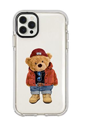 iPhone 11 Pro Max Teddy Bear Candy Bumper Silikonlu Telefon Kılıfı
