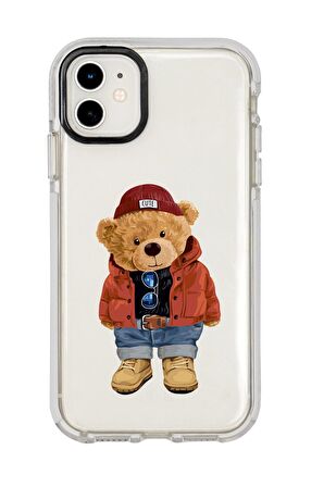 iPhone 12 Teddy Bear Candy Bumper Silikonlu Telefon Kılıfı