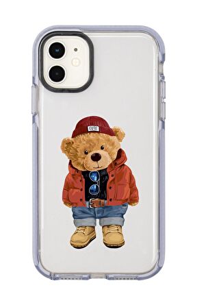iPhone 12 Teddy Bear Candy Bumper Silikonlu Telefon Kılıfı