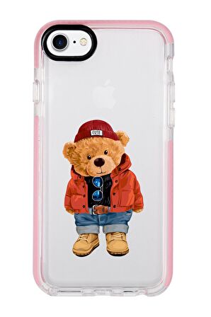 iPhone 8 Teddy Bear Candy Bumper Silikonlu Telefon Kılıfı