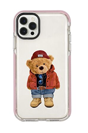 iPhone 12 Pro Max Teddy Bear Candy Bumper Silikonlu Telefon Kılıfı