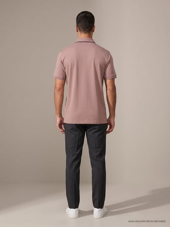 Maccali Kahve Erkek Kısa Kollu Basic Polo Yaka Gömlek