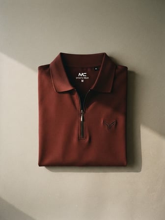 Maccali Bordo Erkek Pamuklu Dokulu Rahat Kalıp Polo Yaka Tişört