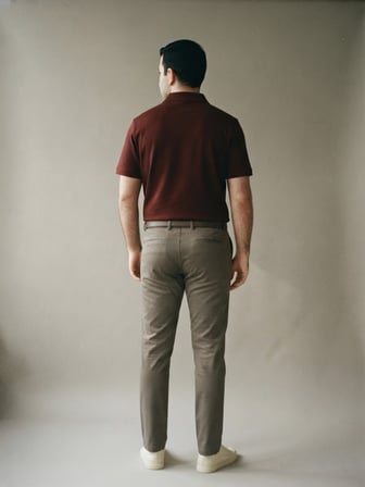 Maccali Bordo Erkek Pamuklu Dokulu Rahat Kalıp Polo Yaka Tişört