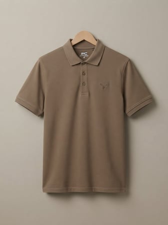 Maccali Kahve Erkek Pike Kısa Kollu Polo Yaka Tişört