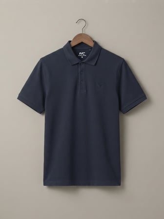 Maccali Lacivert Erkek Pike Kısa Kollu Polo Yaka Tişört