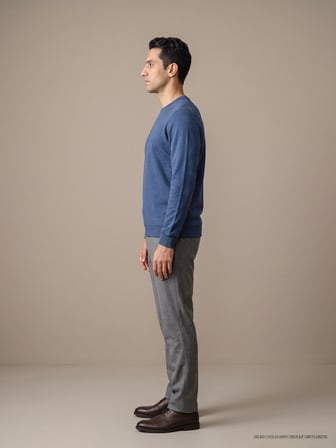 Maccali Saks Erkek Selanik Bisiklet Yaka Sweatshirt