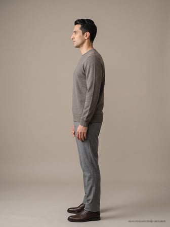 Maccali Vizon Erkek Selanik Bisiklet Yaka Sweatshirt