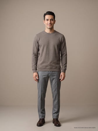 Maccali Vizon Erkek Selanik Bisiklet Yaka Sweatshirt