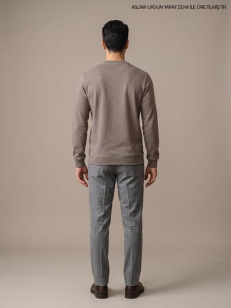 Maccali Vizon Erkek Selanik Bisiklet Yaka Sweatshirt