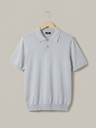 Maccali Mavi Erkek Basic Büyük Beden Triko Polo Yaka Tişört