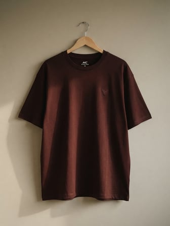 Maccali Bordo Erkek %100 Pamuklu Basic Kısa Kollu Tişört