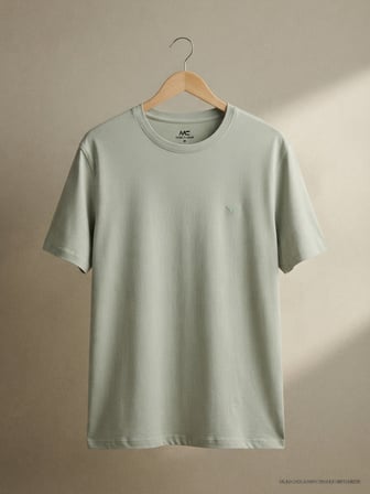 Maccali Mint Erkek %100 Pamuklu Basic Kısa Kollu Tişört