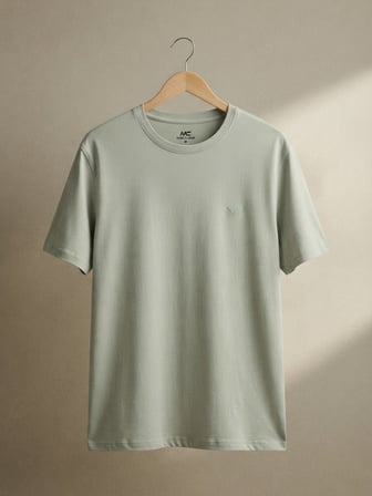 Maccali Mint Erkek %100 Pamuklu Basic Kısa Kollu Tişört