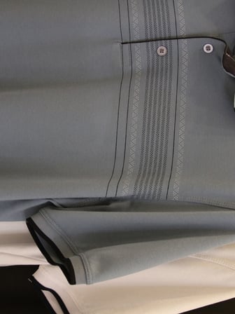 Maccali Buz Mavisi Erkek Göğüs Bantlı Pike Polo Yaka Tişört