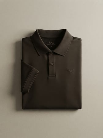 Maccali Kahve Erkek Basic Polo Yaka Tişört