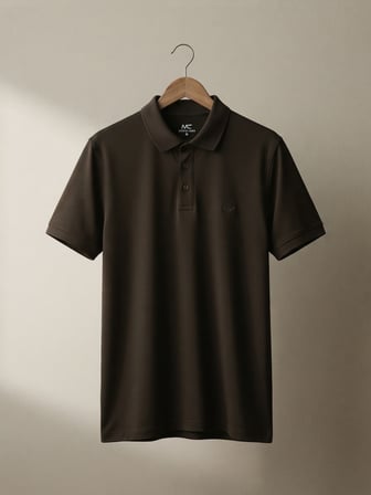 Maccali Kahve Erkek Basic Polo Yaka Tişört