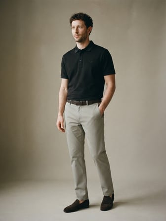 Maccali Siyah Erkek Basic Polo Yaka Tişört