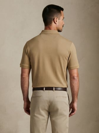 Maccali Camel Erkek Amblemli Basic Polo Yaka Tişört