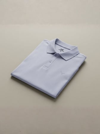 Maccali Lila Erkek Amblemli Basic Polo Yaka Tişört