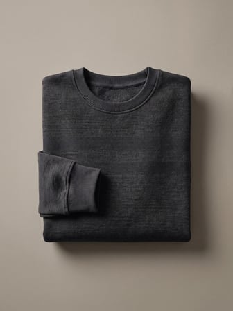 Maccali Gri Erkek Büyük Beden Pamuklu Kışlık Desenli Sweatshirt