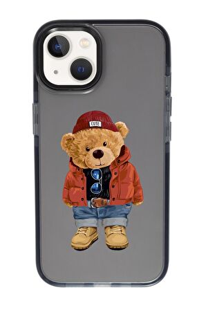 iPhone 13 Teddy Bear Candy Bumper Darbe Emci Silikonlu Telefon Kılıfı