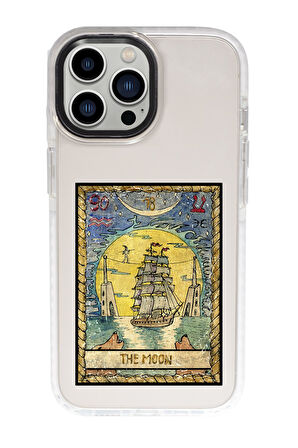 iPhone 15 Pro Max Uyumlu The Moon Desenli Candy Bumper Darbe Emci Silikonlu Telefon Kılıfı 