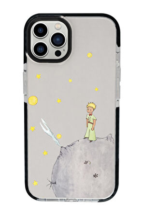iPhone 15 Pro Uyumlu Küçük Prens Desenli Candy Bumper Darbe Emci Silikonlu Telefon Kılıfı 