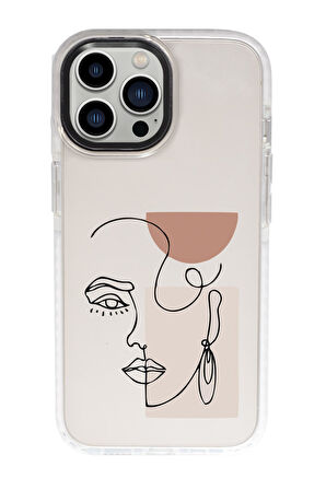 iPhone 15 Pro Uyumlu Women Art Desenli Candy Bumper Darbe Emci Silikonlu Telefon Kılıfı 
