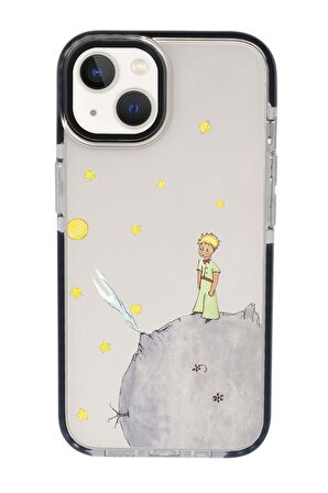 iPhone 15 Uyumlu Küçük Prens Desenli Candy Bumper Darbe Emci Silikonlu Telefon Kılıfı 