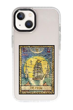 iPhone 15 Uyumlu The Moon Desenli Candy Bumper Darbe Emci Silikonlu Telefon Kılıfı 