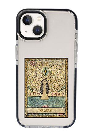 iPhone 15 Uyumlu The Star Desenli Candy Bumper Darbe Emci Silikonlu Telefon Kılıfı 