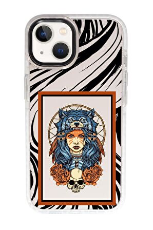 iPhone 15 Uyumlu Warrior Women Desenli Candy Bumper Darbe Emci Silikonlu Telefon Kılıfı 